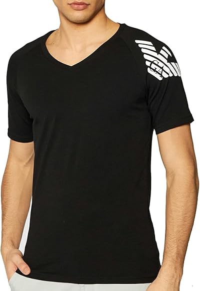 Amazon | [エンポリオアルマーニ] メンズ Vネック 半袖Tシャツ BIG